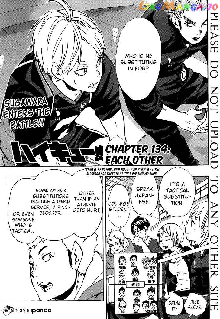 Haikyuu!!, Chapter 134 image 02